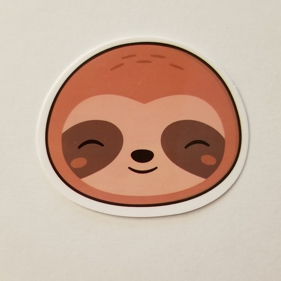 10/$10 Happy Sloth Sticker - Picture 1 of 1